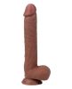 Get Lucky Real Skin 11 Dual Layer Dildo Light Brown