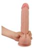 Get Lucky Real Skin 9" Dual Layer Dildo Beige