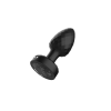 Twila Twirling Smoke Gem Light Up Vibrating Plug With Blk Heart Remote