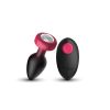 Eluxe Vibrating Clr Gem Rbyombre Plug Md With Remote