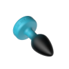 Eluxe Vibrating Clr Gem Bluombre Plug Md With Remote
