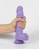 Get Lucky Real Skin Mr. Lavender 7.5" Dual Layer Dildo