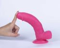 Get Lucky Real Skin Mr. Pink 7.5" Dual Layer Dildo