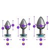 Teal Round Gem Anal Trainer Kit - Gunmetal