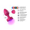 Twila Twirling Purple Gem Light Up Vibrating Plug With Pnk Heart Remote