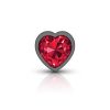 Red Heart Gem Anal Trainer Kit - Gunmetal