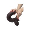 Get Lucky Real Skin 11 Dual Layer Dildo Dark Brown