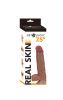 Get Lucky Real Skin 7.5" Dual Layer Dildo Light Brown