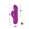 Jolie Mini Pleasure Ridges Rabbit Vibe - Berry