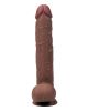 Get Lucky Real Skin 11 Dual Layer Dildo Light Brown