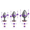 Red Heart Gem Anal Trainer Kit - Gunmetal