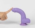Get Lucky Real Skin Mr. Lavender 7.5" Dual Layer Dildo