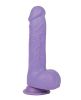 Get Lucky Real Skin Mr. Lavender 7.5" Dual Layer Dildo
