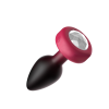 Eluxe Vibrating Clr Gem Rbyombre Plug Md With Remote