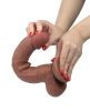 Get Lucky Real Skin 11 Dual Layer Dildo Light Brown