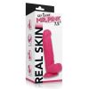 Get Lucky Real Skin Mr. Pink 7.5" Dual Layer Dildo