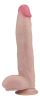 Get Lucky Real Skin 12 Dual Layer Dildo Beige