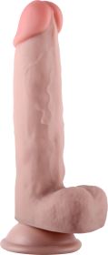 Get Lucky Real Skin 7.5" Dual Layer Dildo Beige