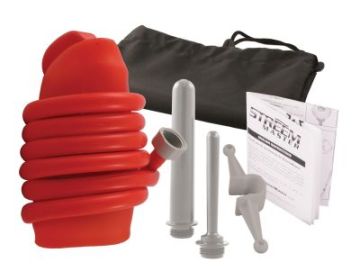 StreemMaster Ultimate Anal Douche Kit (Color: Red)