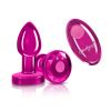 Vibrating Pink Metal Remote Plug