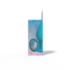 Gemma Clear Iridescent Gem Teal Silicone Plug