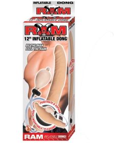 Ram 12-Inch Inflatable Dong (Color: Flesh)