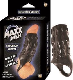 Maxx Men Erection Sleeve (Color: black)