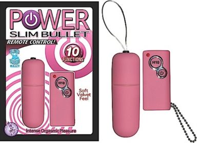 Power Slim Bullet Remote Control (Color: pink)