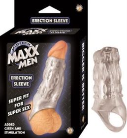 Maxx Men Erection Sleeve (Color: Clear)