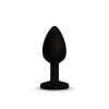 Gemma Pink Gem Black Silicone Plug