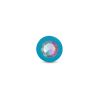 Gemma Clear Iridescent Gem Teal Silicone Plug