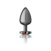 Rainbow Heart Gem Gunmetal Metal Plug