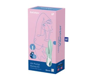 Satisfyer Air Pump Bunny 5 Plus Inflatable Rabbit  Vibrator (Color: Mint)