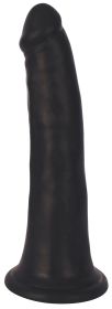 Thinz 8 Inch Slim Dildo- Black (Color: black)