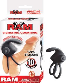 Ram Vibrating Cockring (Color: black)