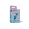 Gemma Clear Iridescent Gem Teal Silicone Plug