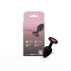 Gemma Pink Gem Black Silicone Plug