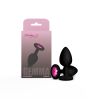 Gemma Pink Gem Black Silicone Plug