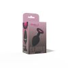 Gemma Pink Gem Black Silicone Plug