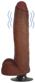 Jock Medium Vibrating Dildo with Balls - 11 Inch (Color: Tan)