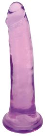 8 Inch Slim Stick Grape Ice Dildo (Color: purple)