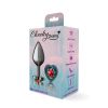 Rainbow Heart Gem Gunmetal Metal Plug