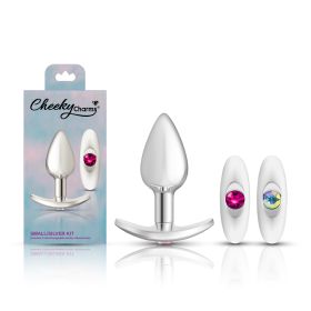 Silver Anchor Buttplug Kit (Color: Clear Iridescent/pink)