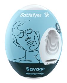 Satisfyer Masturbator Egg (Color: Savage - Blue)