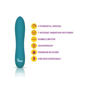 Vivacious Flexible Power Bullet (Color: Ocean)