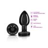 Vibrating Gunmetal Metal Remote Plug