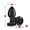 Vibrating Gunmetal Metal Remote Plug