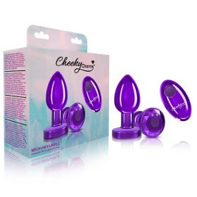 Vibrating Purple Metal Remote Plug (size: medium)