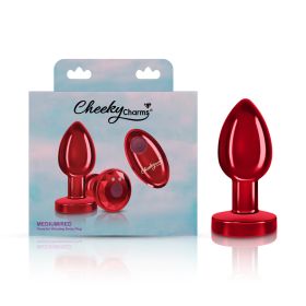 Vibrating Red Metal Remote Plug (size: medium)